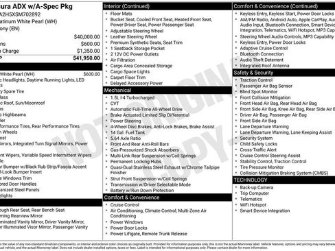 Certified 2025 Acura ADX A-Spec image 4