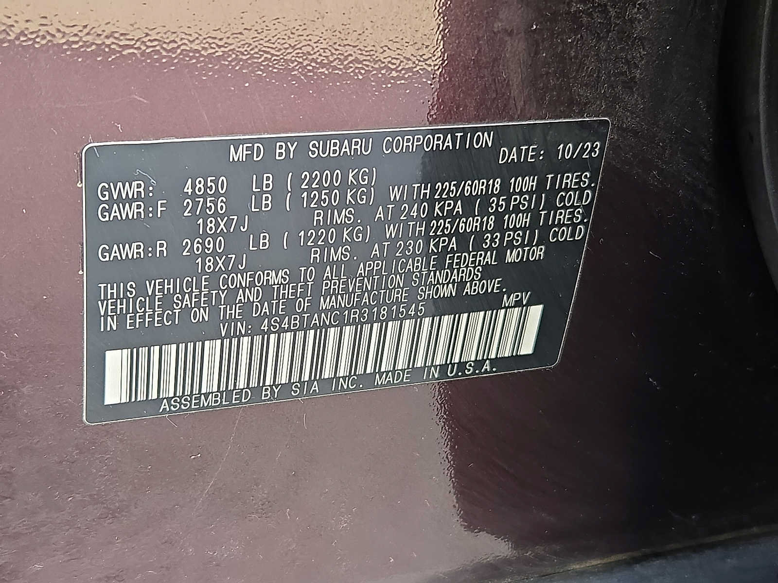 Used 2024 Subaru Outback Limited AWD/4WD image 28