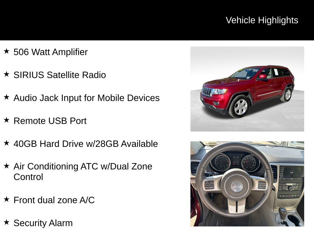Used 2012 Jeep Grand Cherokee Laredo AWD/4WD image 17