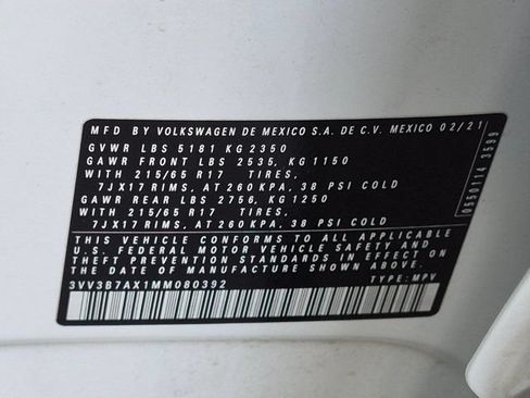 Used 2021 Volkswagen Tiguan SE FWD image 25