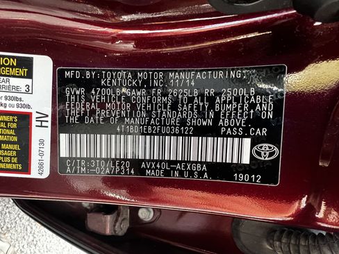 Used 2015 Toyota Avalon XLE Touring image 52