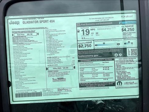 New 2025 Jeep Gladiator Sport image 18