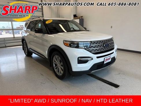 Used 2022 Ford Explorer Limited w/ Class IV Trailer Tow Package AWD/4WD image 1