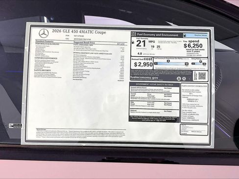 New 2026 Mercedes-Benz GLE 450 4MATIC Coupe image 18