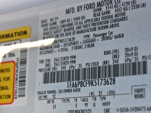 Used 2019 Ford Mustang GT Premium w/ Equipment Group 401A image 18