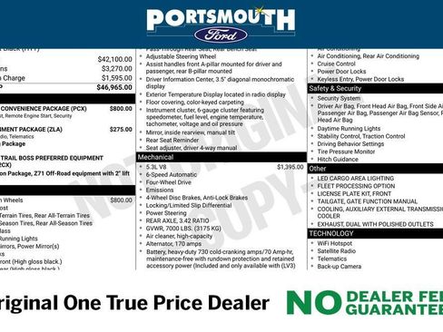 Used 2020 Chevrolet Silverado 1500 Custom Trail Boss w/ Custom Convenience Package image 18