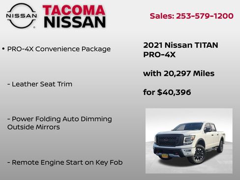 Used 2021 Nissan Titan PRO-4X w/ Pro-4x Convenience Package image 25