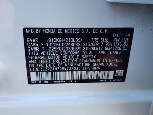 Used 2024 Honda HR-V EX-L image 25