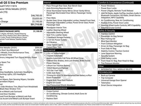 Certified 2023 Audi Q5 2.0T Premium w/ Convenience Package AWD/4WD image 3
