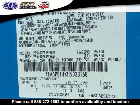 Used 2017 Ford Mustang Coupe w/ Wheel & Stripe Package image 16