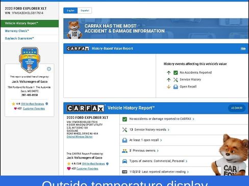 Used 2020 Ford Explorer XLT w/ Equipment Group 202A image 38