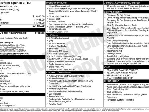 Used 2025 Chevrolet Equinox LT w/ Safety and Technology Package FWD image 52