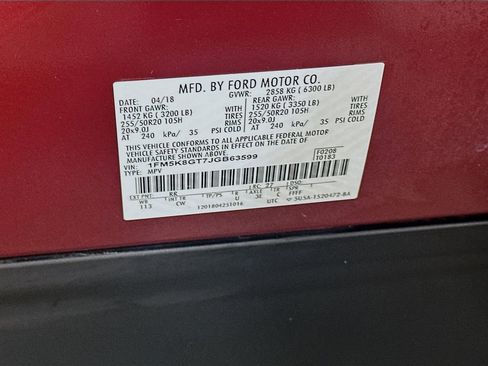 Used 2018 Ford Explorer Sport w/ Equipment Group 401A image 33