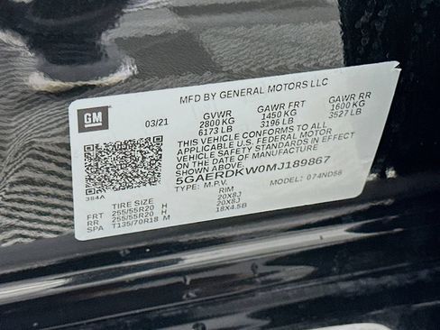 Used 2021 Buick Enclave Avenir w/ Avenir Technology Package FWD image 33