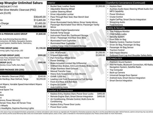 Used 2020 Jeep Wrangler Unlimited Sahara AWD/4WD image 2