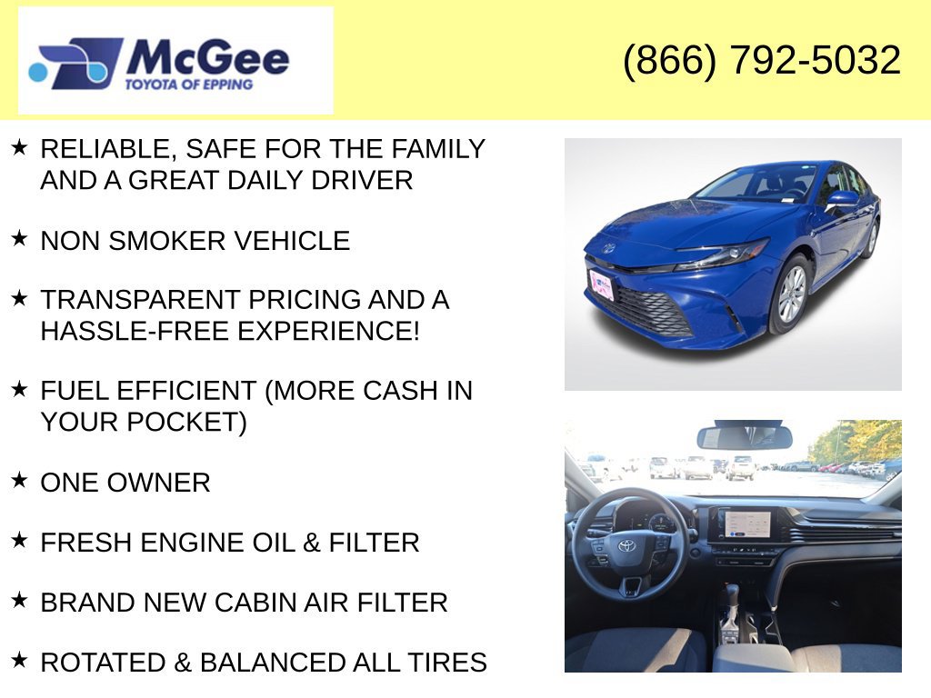 Certified 2025 Toyota Camry LE FWD image 4