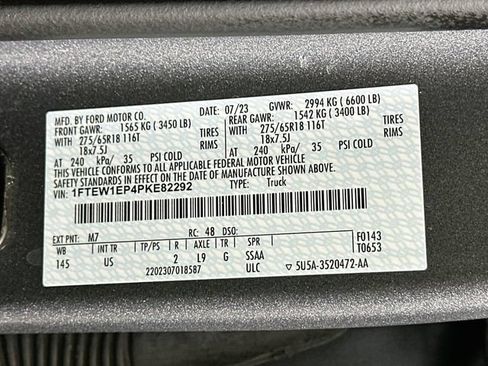 Certified 2023 Ford F150 XLT w/ Equipment Group 302A High AWD/4WD image 37