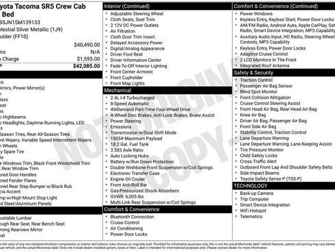 Certified 2025 Toyota Tacoma SR5 AWD/4WD image 7