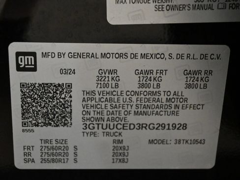 Used 2024 GMC Sierra 1500 Elevation w/ X31 Off-Road Package AWD/4WD image 18
