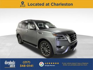 Used 2023 Nissan Armada Platinum w/ Captain's Chairs Package AWD/4WD video 1