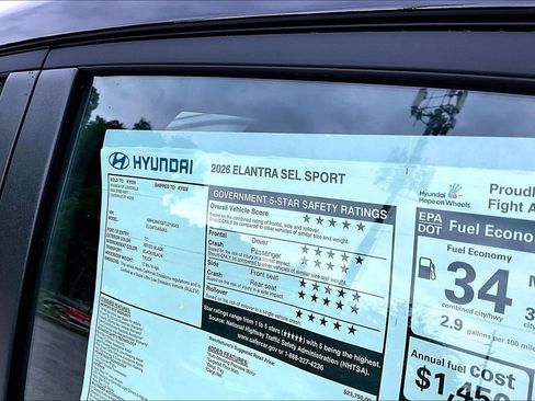 New 2026 Hyundai Elantra Sport FWD image 14