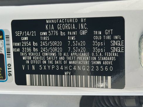 Used 2022 Kia Telluride EX w/ EX Premium Package FWD image 26