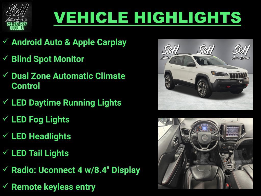Used 2019 Jeep Cherokee Trailhawk AWD/4WD image 3