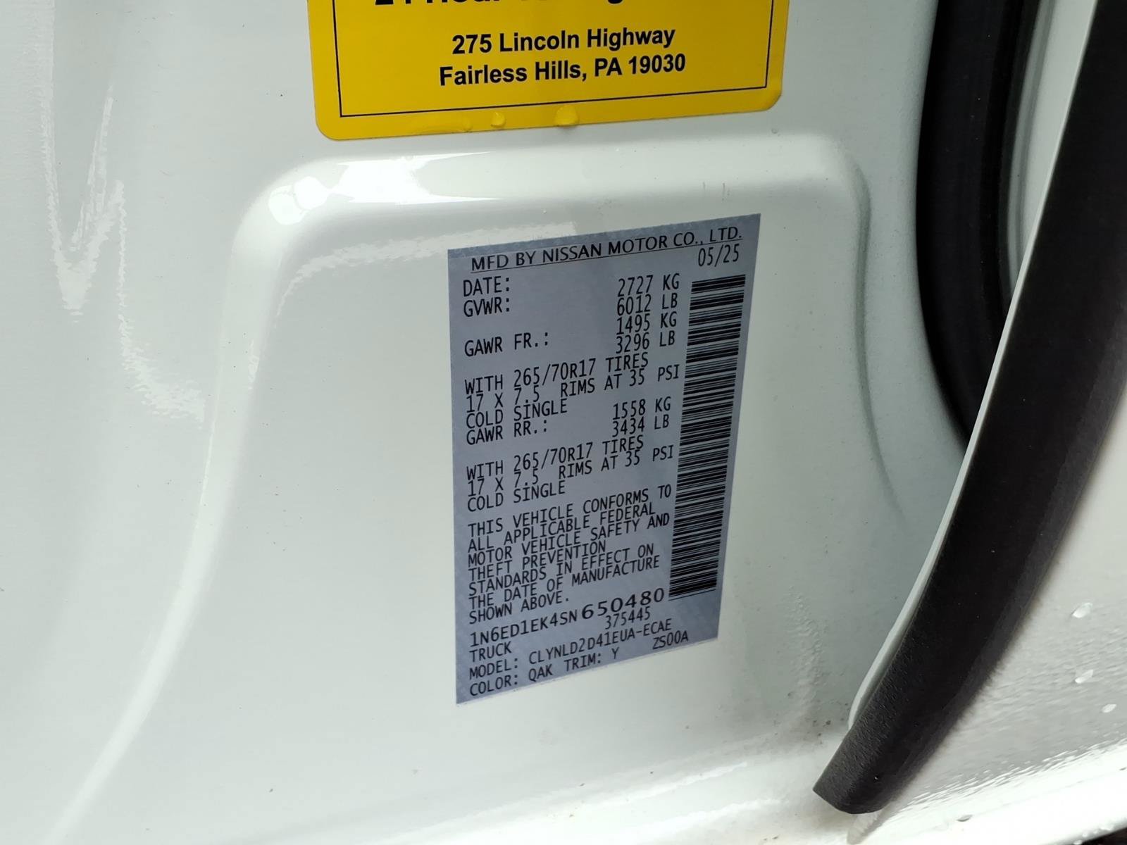 Used 2025 Nissan Frontier PRO-4X w/ Pro Premium Package AWD/4WD image 30