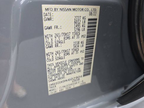 Used 2023 Nissan Frontier PRO-4X w/ Pro-4X Premium Package AWD/4WD image 39
