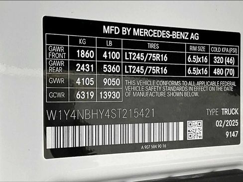 New 2025 Mercedes-Benz Sprinter 2500 image 12