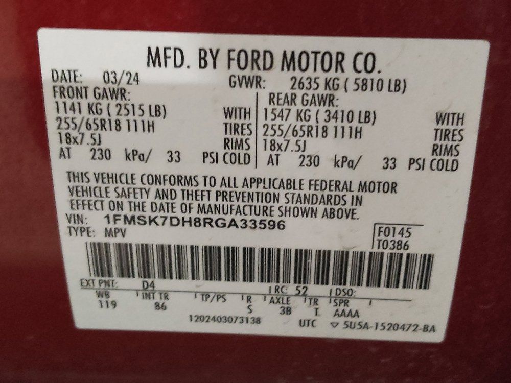 Used 2024 Ford Explorer XLT RWD image 33