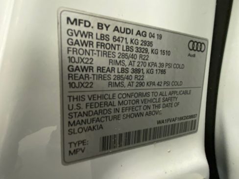 Used 2019 Audi Q8 Prestige AWD/4WD image 58