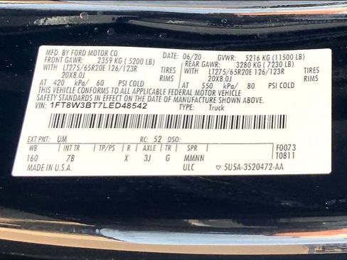 Certified 2020 Ford F350 Platinum AWD/4WD image 36