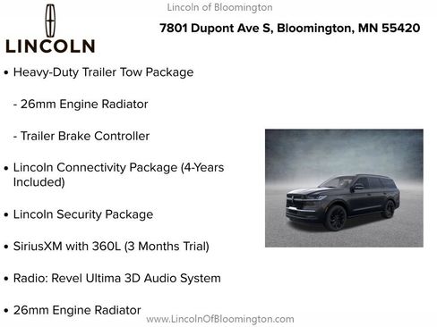 New 2026 Lincoln Navigator Reserve w/ Jet Appearance Package AWD/4WD image 9