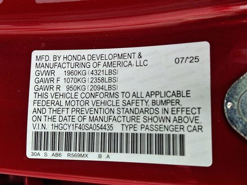 New 2025 Honda Accord SE image 10