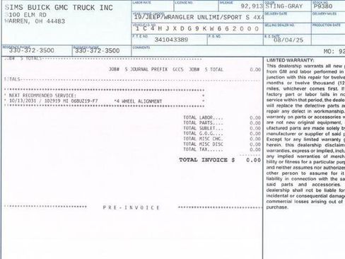 Used 2019 Jeep Wrangler Unlimited Sport S image 50