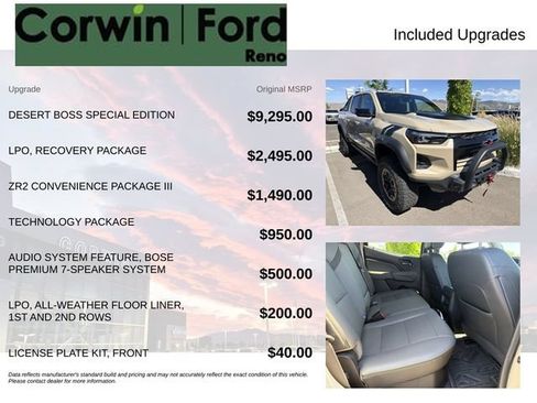 Used 2023 Chevrolet Colorado ZR2 w/ Desert Boss Special Edition AWD/4WD image 3
