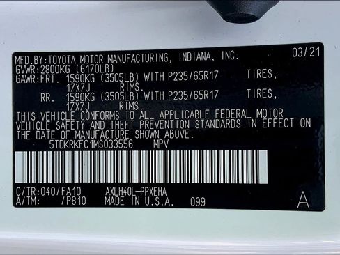 Used 2021 Toyota Sienna LE FWD image 33