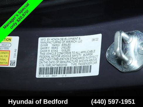 Used 2022 Honda Civic EX-L image 22