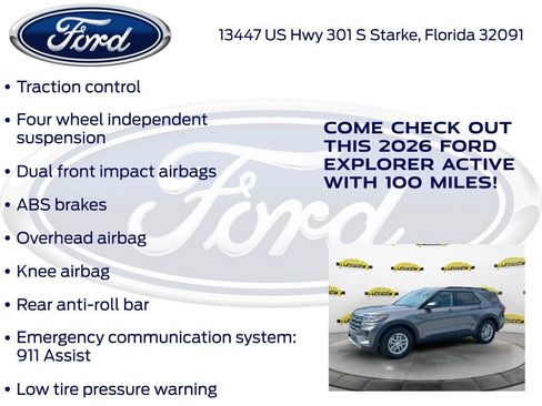 New 2026 Ford Explorer Active RWD image 25