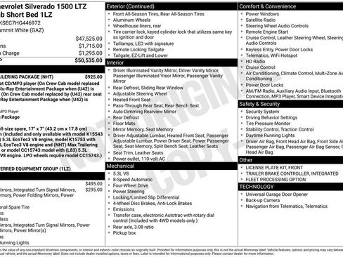 Used 2017 Chevrolet Silverado 1500 LTZ w/ Max Trailering Package AWD/4WD image 28