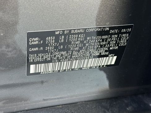 New 2025 Subaru Outback Premium image 31