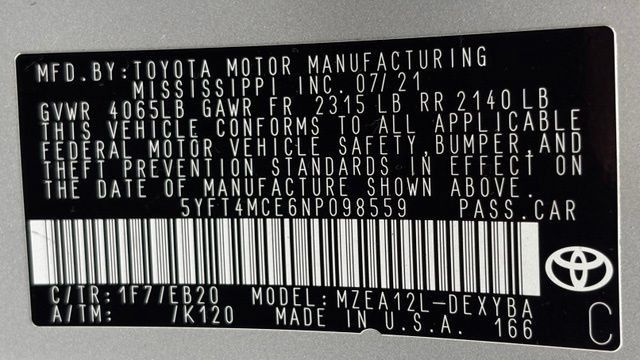 Used 2022 Toyota Corolla XSE w/ Carpet Mat Package (TMS) FWD image 45
