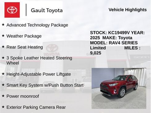 Used 2025 Toyota RAV4 Limited w/ Advanced Technology Package AWD/4WD image 6