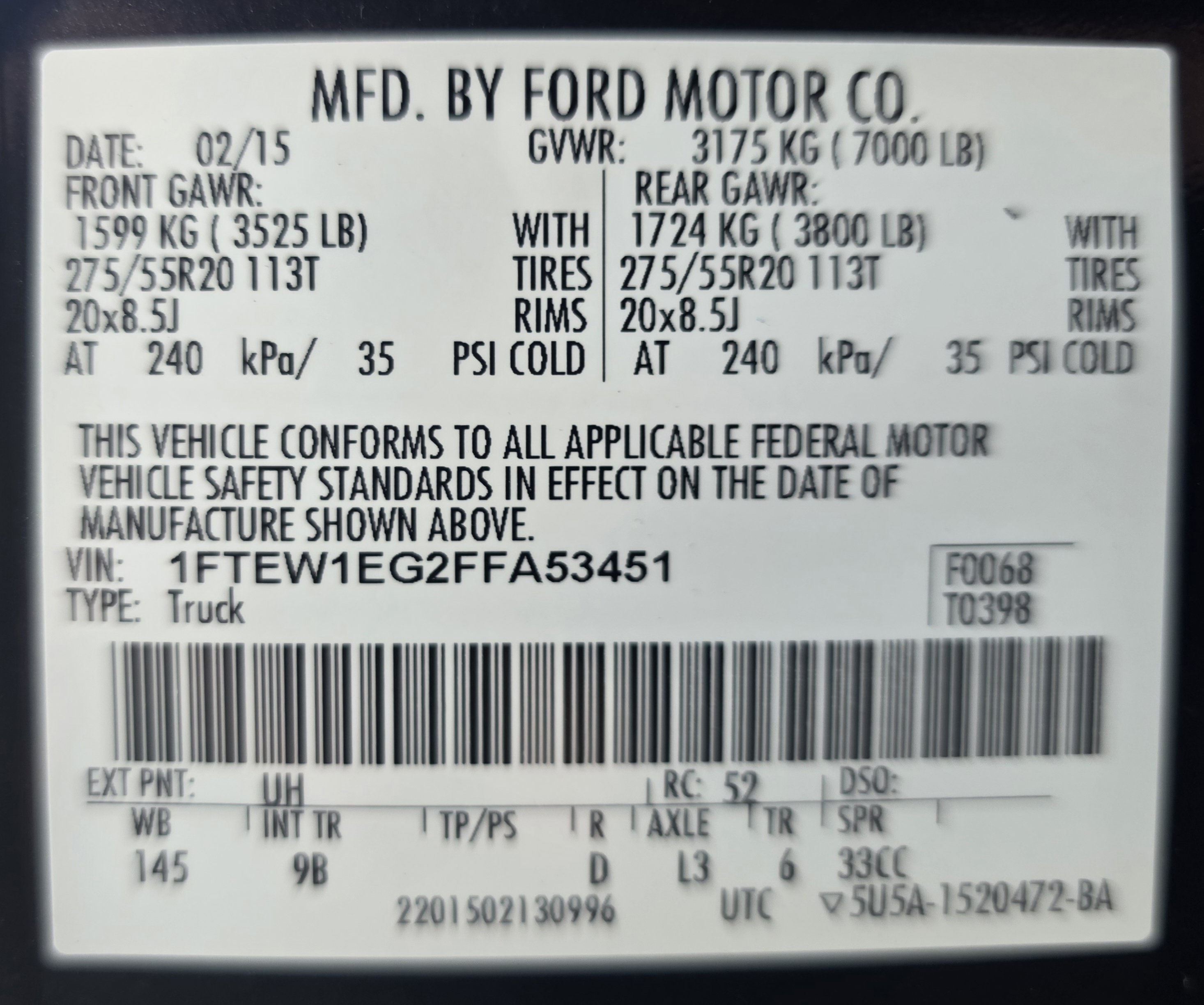 Used 2015 Ford F150 Platinum w/ Equipment Group 701A Luxury AWD/4WD image 38