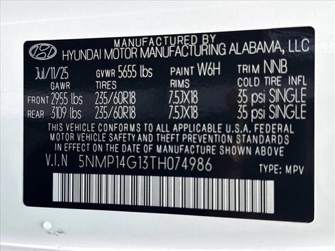 New 2026 Hyundai Santa Fe SE image 19