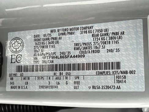 Used 2025 Ford F150 Tremor w/ Mobile Office Package image 69