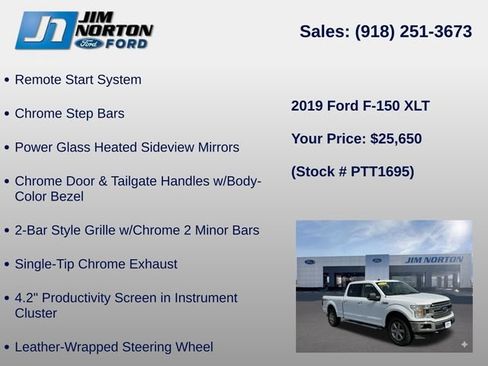 Used 2019 Ford F150 XLT w/ Equipment Group 302A Luxury AWD/4WD image 27