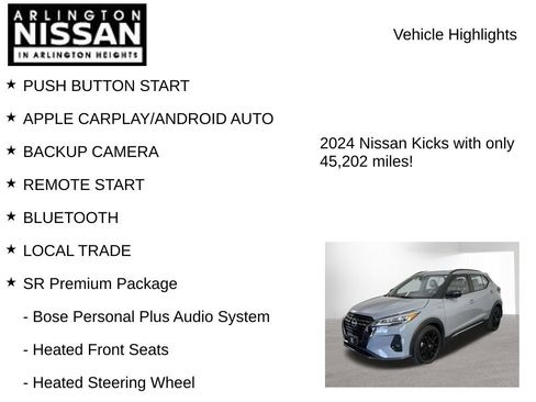 Used 2024 Nissan Kicks SR w/ SR Premium Package FWD image 8