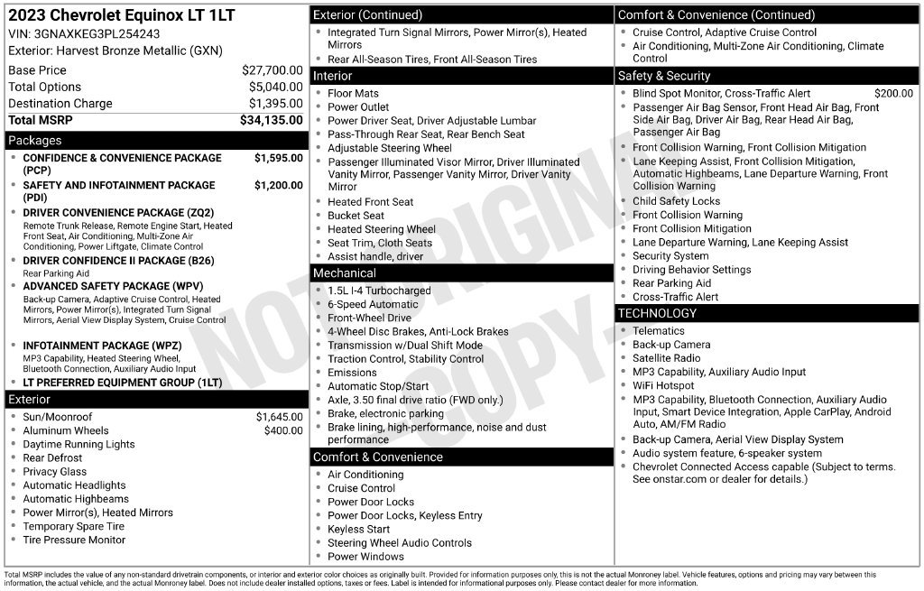 Used 2023 Chevrolet Equinox LT FWD image 24